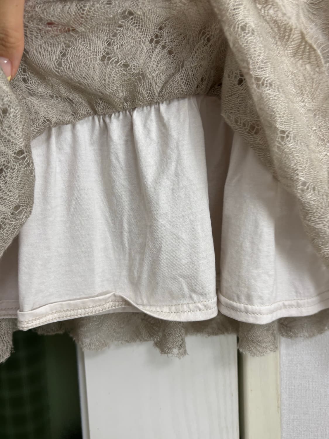 애쉬 니트 미니 스커트 상품이미지5