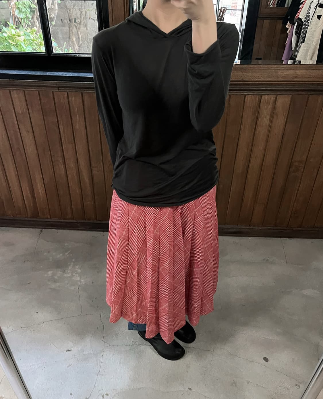 BEAMS BOY vintage check pleated skirt 상품이미지4