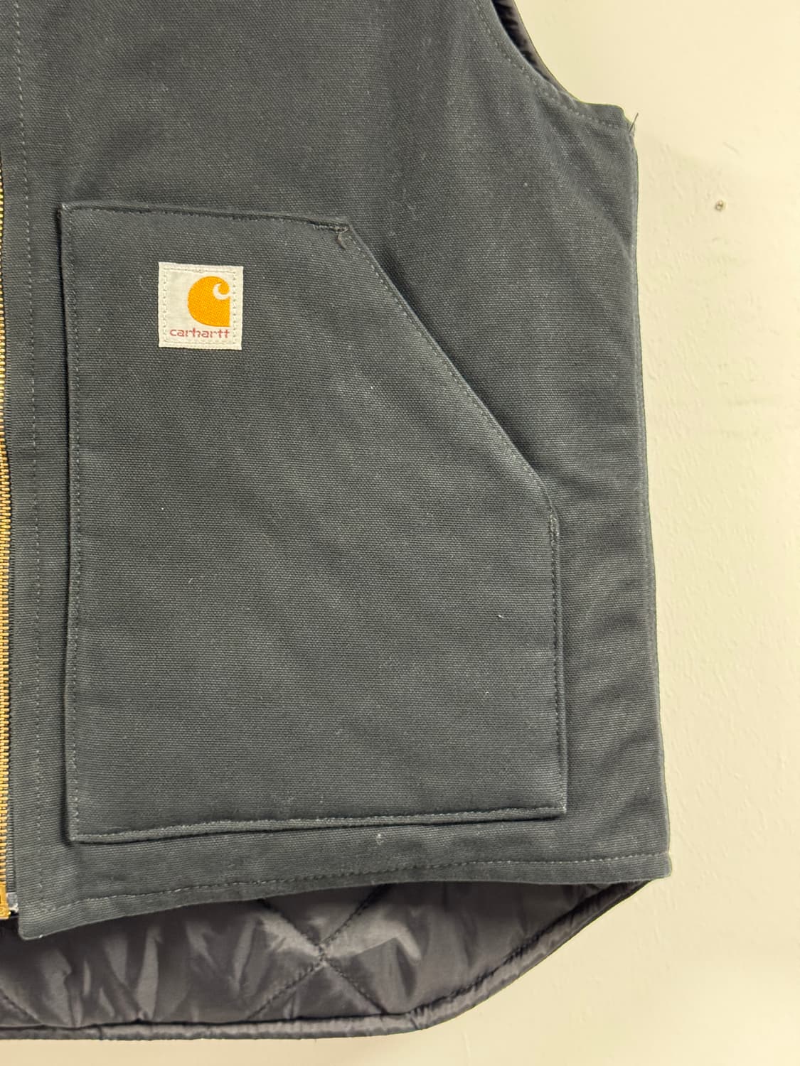 칼하트 덕캔버스 워크 베스트 블랙 M 상품이미지3