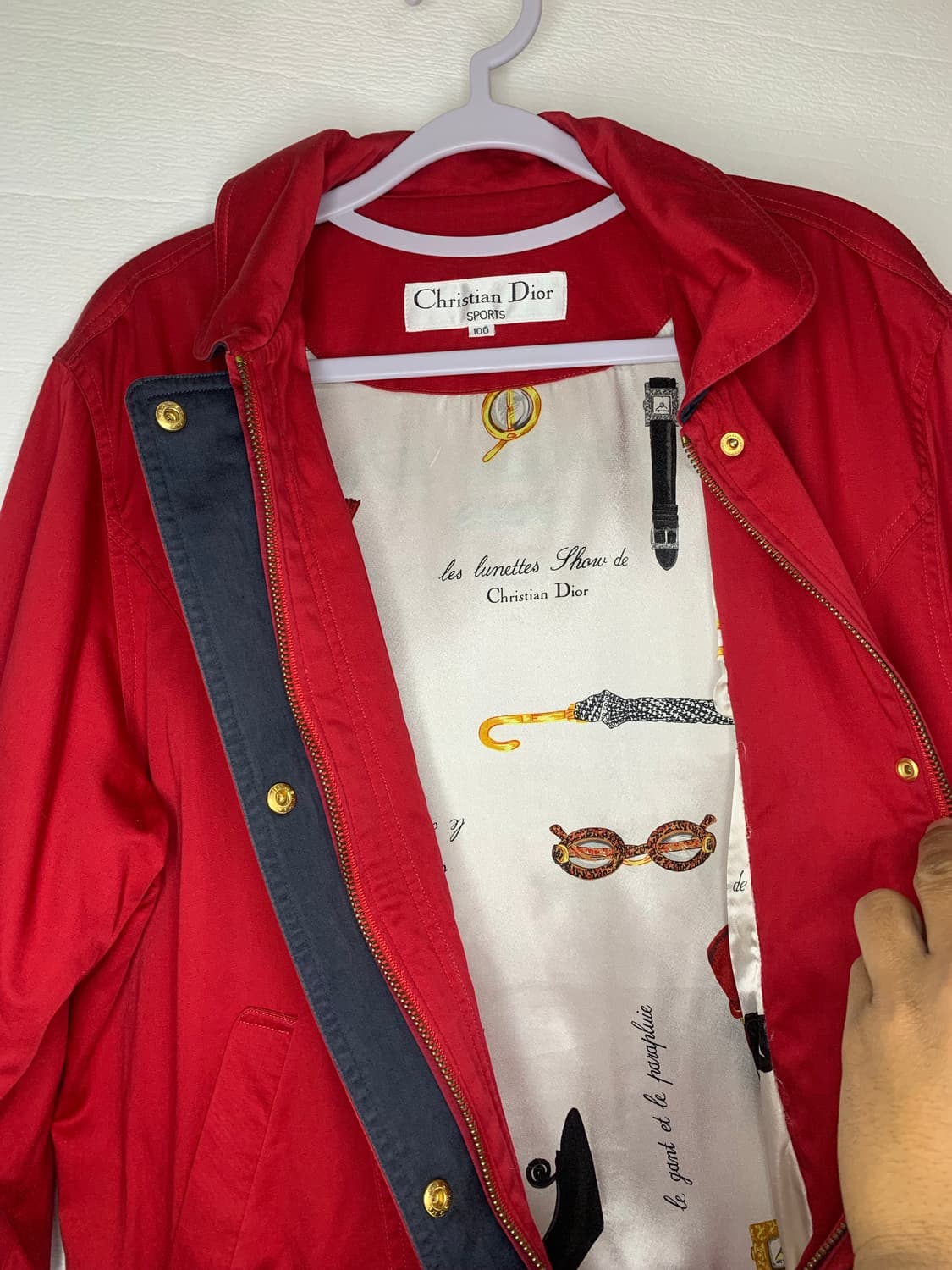 크리스찬 디올 빈티지 SPORTS 레드 자켓 상품이미지6
