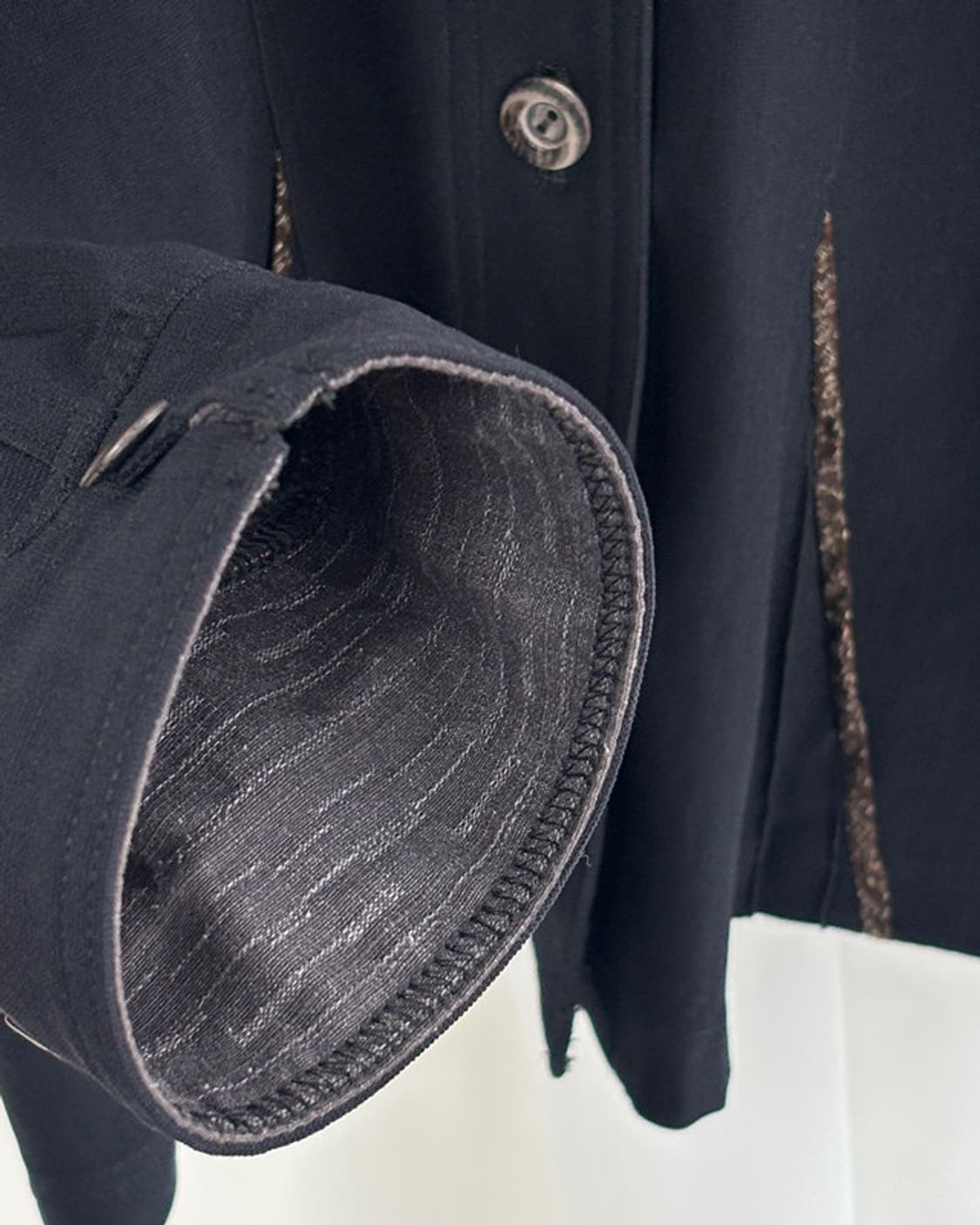 스탠드 칼라 버튼업 디자인 자켓 상품이미지6