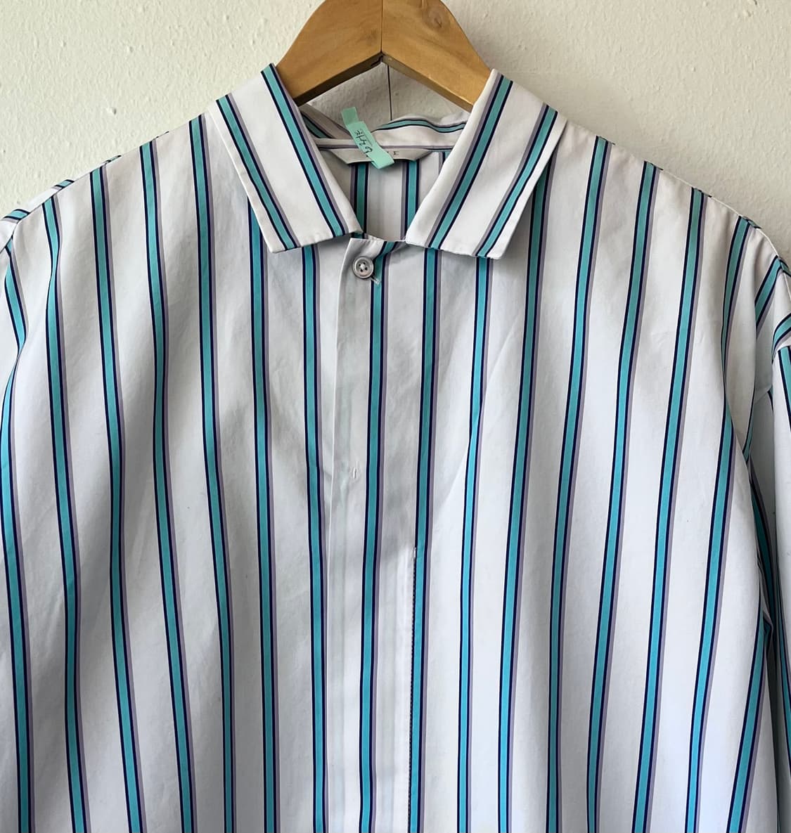 타임 남성 스트라이프긴팔셔츠 상품이미지2