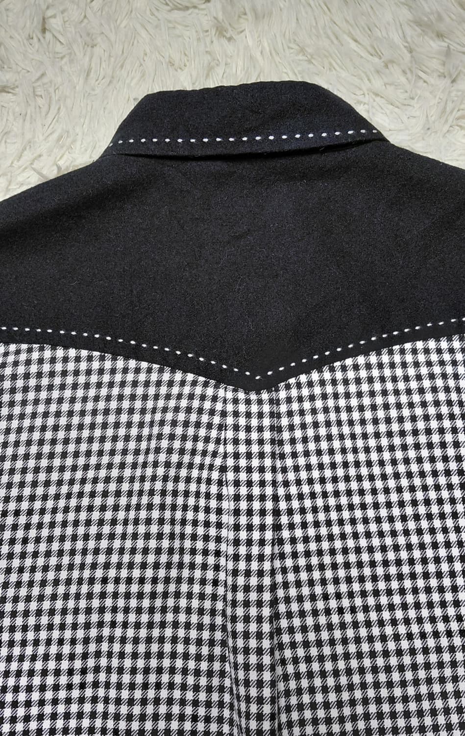 PUSH POUR HOMME 깅엄체크 웨스턴 셔츠 M 상품이미지5