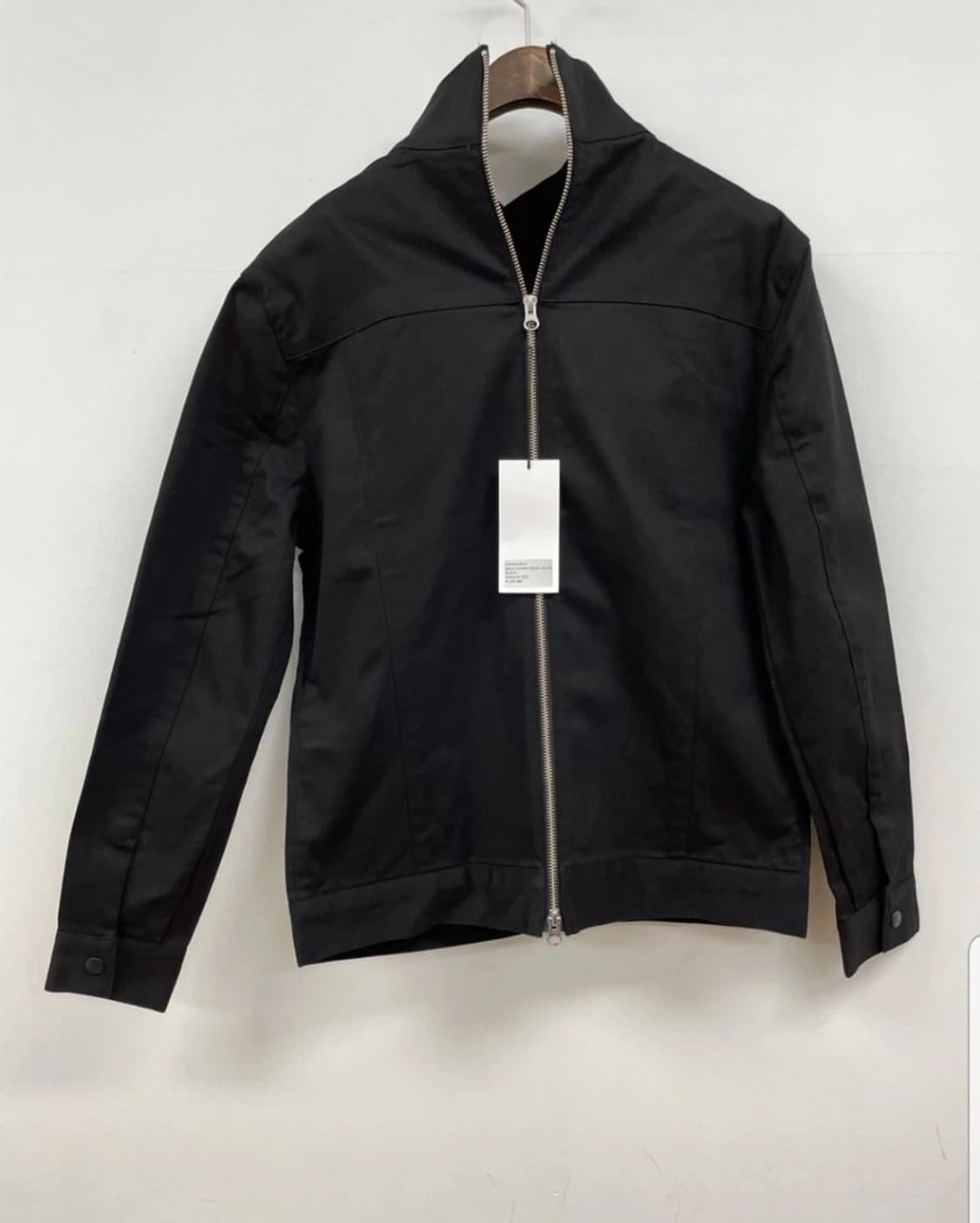 [정가 23.5만] 제로세컨드 블랙 백 지퍼 데님 자켓 (M사이즈) 상품이미지8