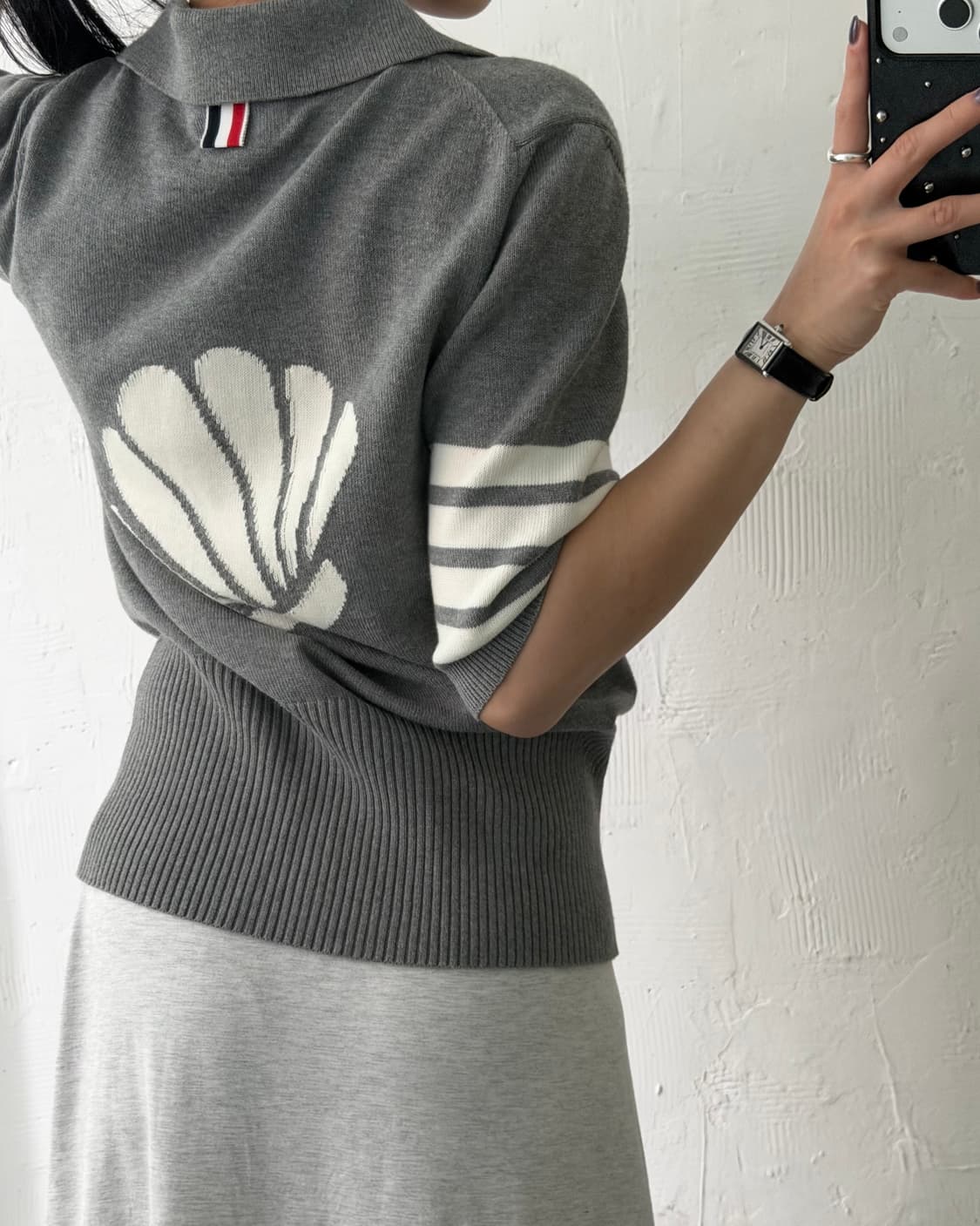 Thom Browne 톰브라운 2020 쉘아이콘 인타르시아 4-바 우먼  상품이미지8