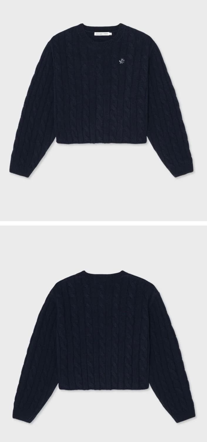 홈바디띵즈 cashmere round knit, navy  상품이미지3