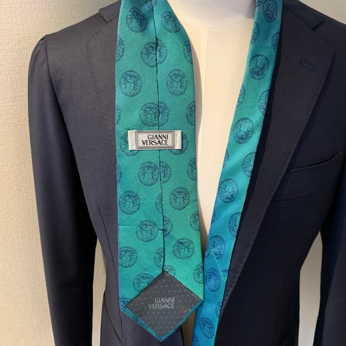 베르사체(VERSACE) 메두사로고 모노그램 명품넥타이 최상급 A+ 상품이미지2