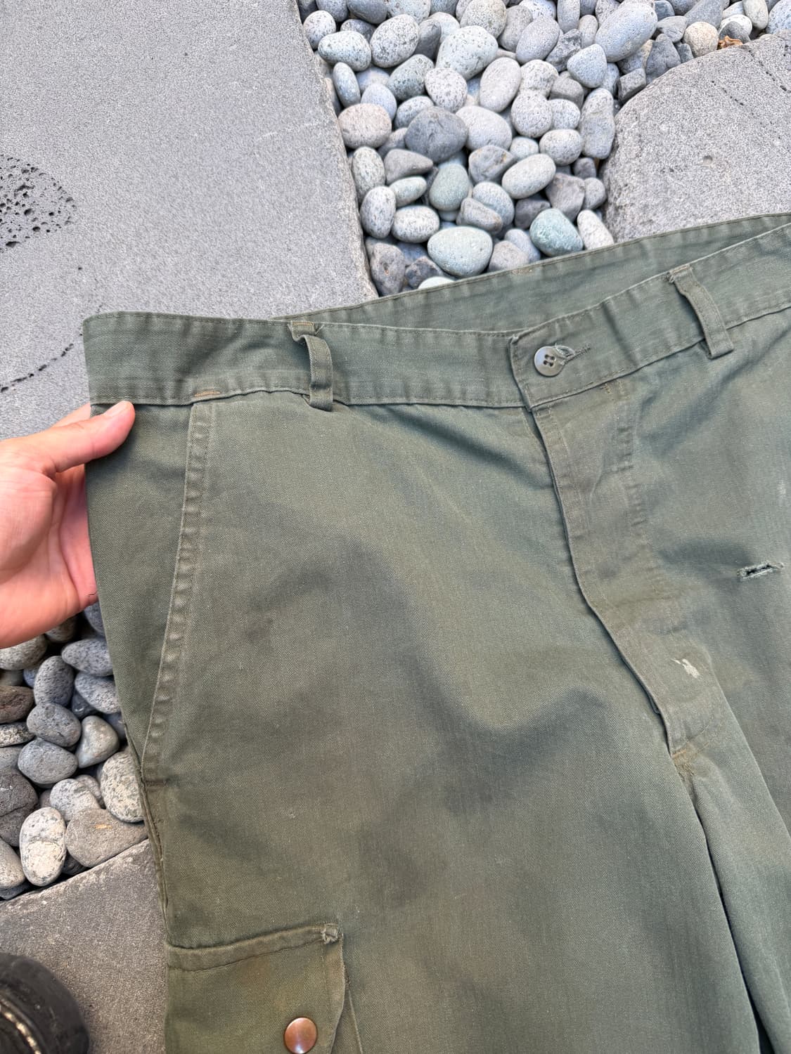1970s DISTRESSED FRENCH 헤링본 프렌치워크팬츠 상품이미지6