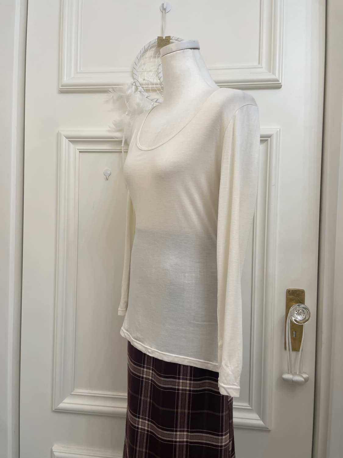 ivory basic inner span top(size-M) 상품이미지2