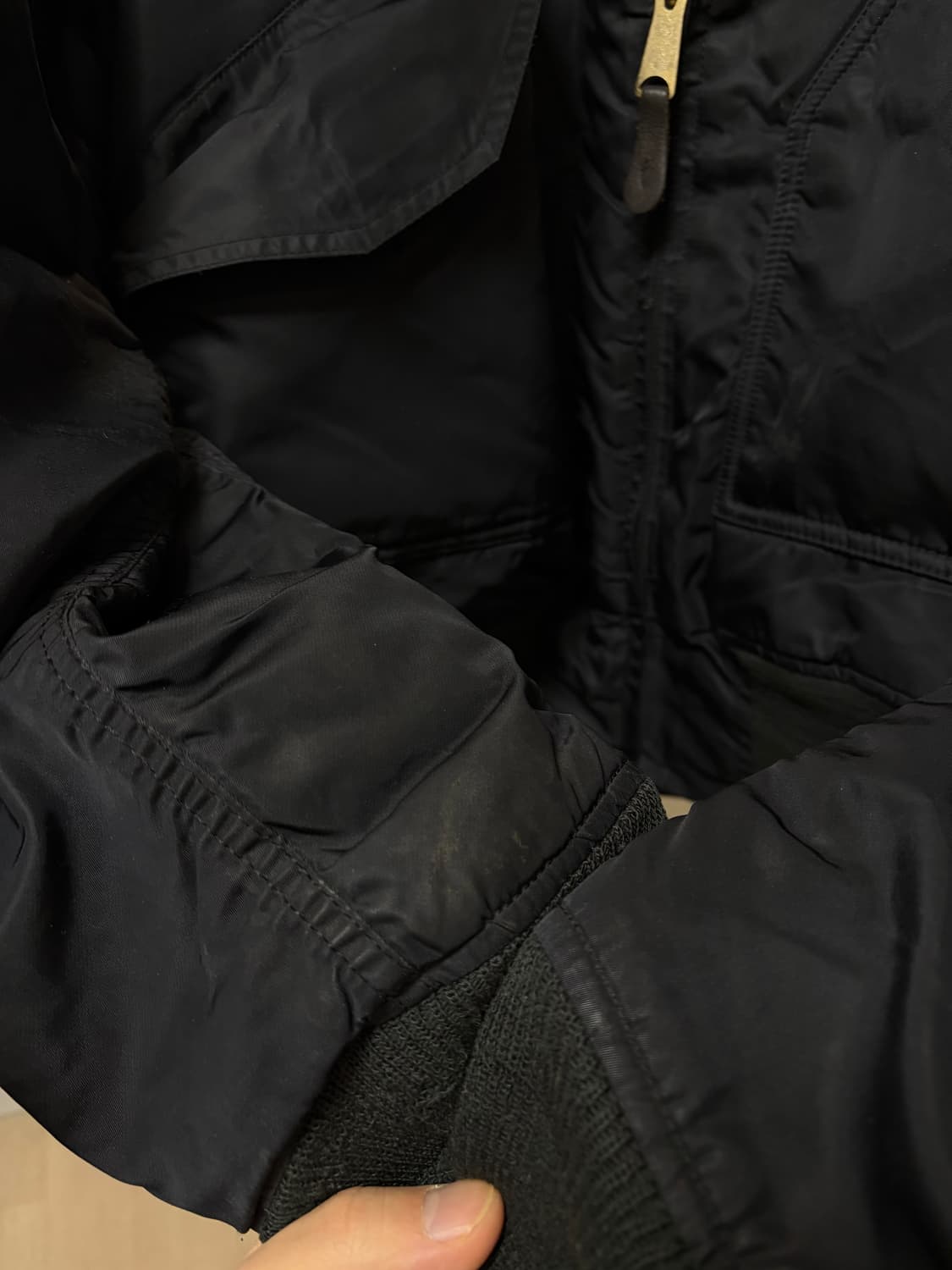 (L) 90s 알파인더스트리 CWU-45P 플라이트 ma-1 봄버 USA 상품이미지9