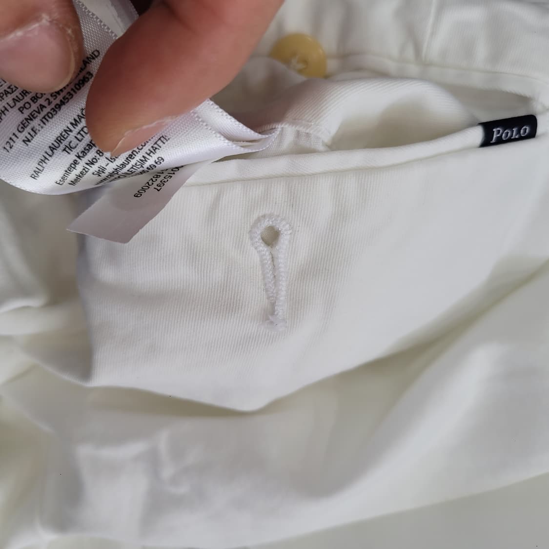 Polo 폴로 랄프로렌 화이트 남성 면바지 슬림핏 상품이미지8