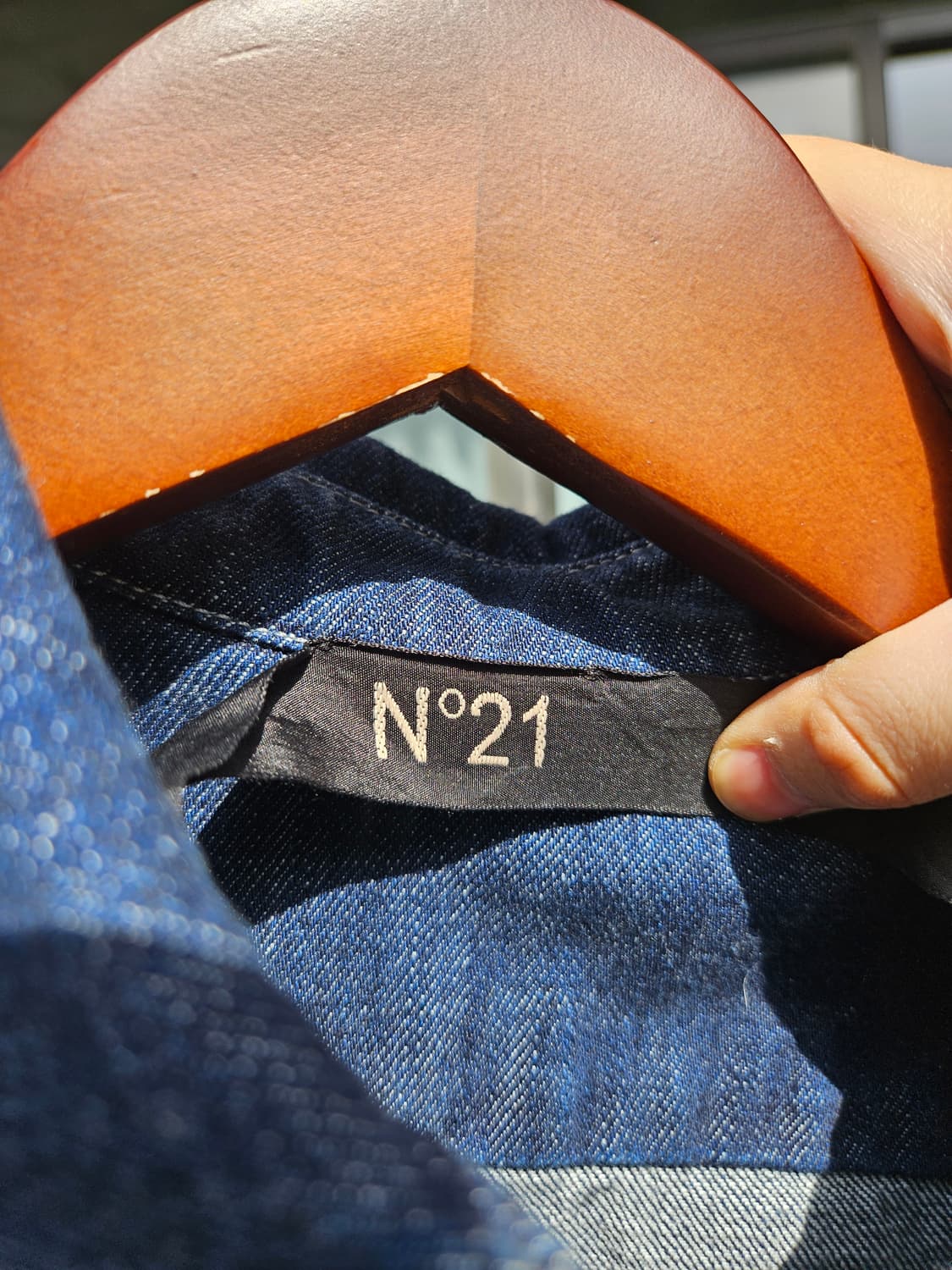 N21 스트링 오버 데님 셔츠 자켓 상품이미지5