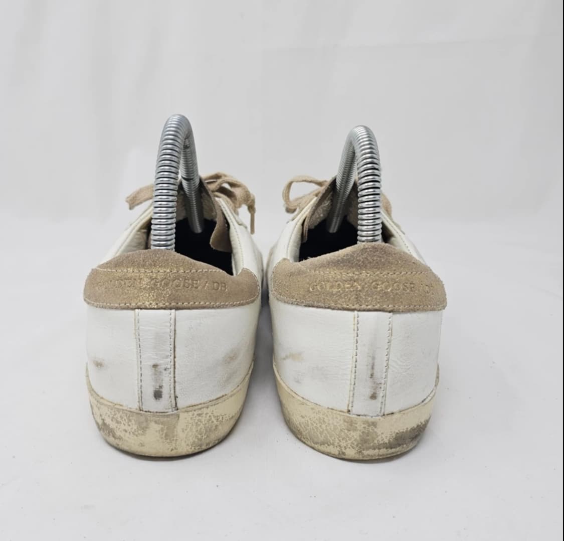정품 골든구스 슈퍼스타 화이트 골드 스니커즈 39 상품이미지6