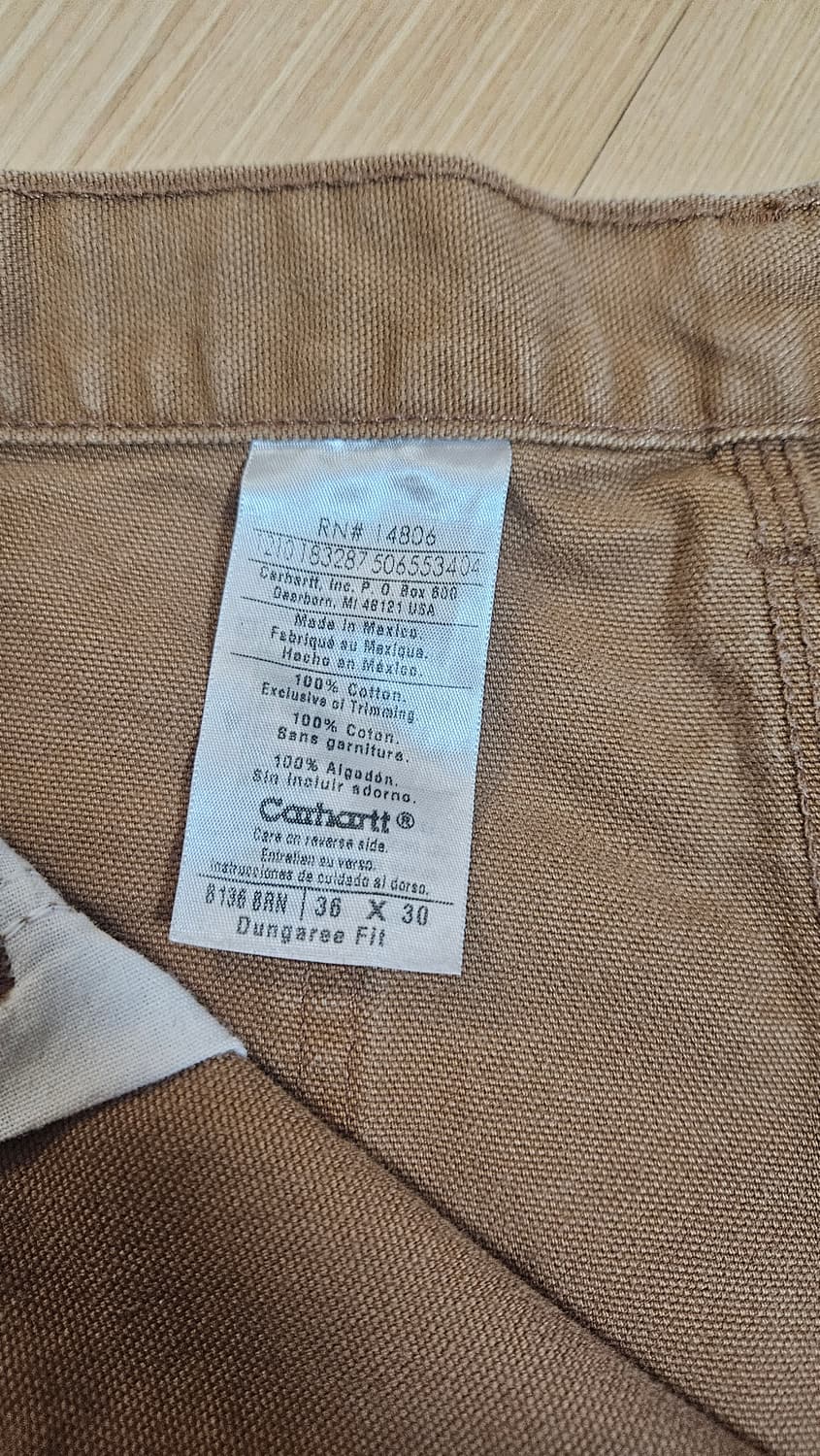 칼하트 더블니 브라운 34(실측 참조) 상품이미지3