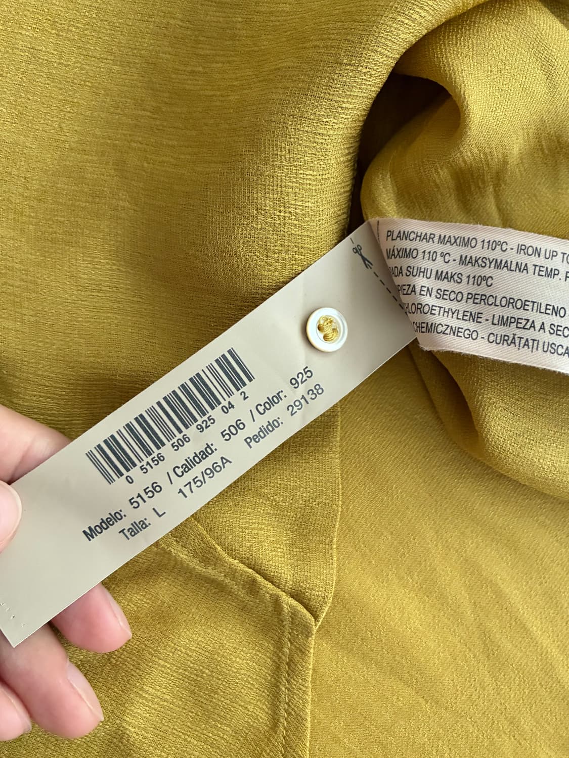 L) 마시모두띠 실크 100 블라우스 올리브 상품이미지9