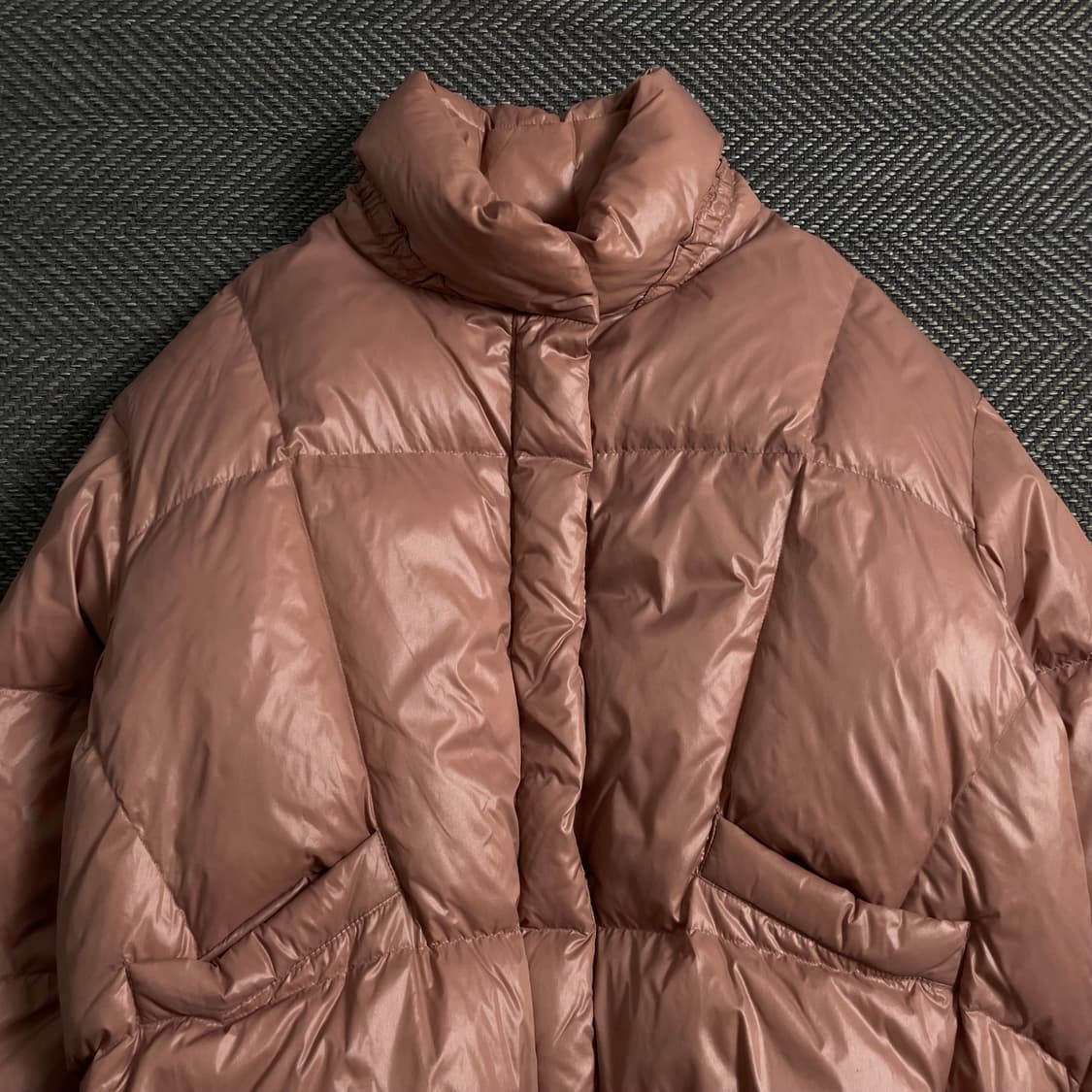 베네통 우먼스 글로시 덕 다운 패딩 점퍼y 4398 상품이미지5