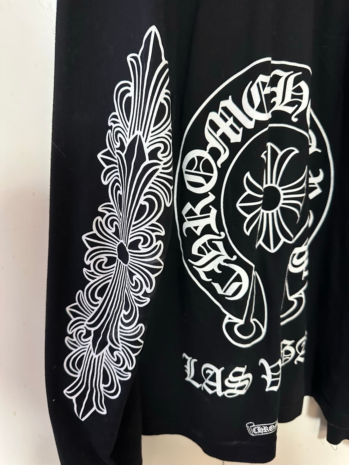 크롬하츠 라스베가스 플로랄 크로스 홀스슈 롱슬리브 긴팔 티셔츠  상품이미지2