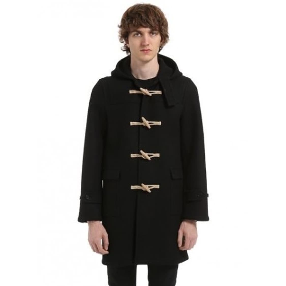 15fw 에디 생로랑 헤비멜튼 울 더플 코트 상품이미지1