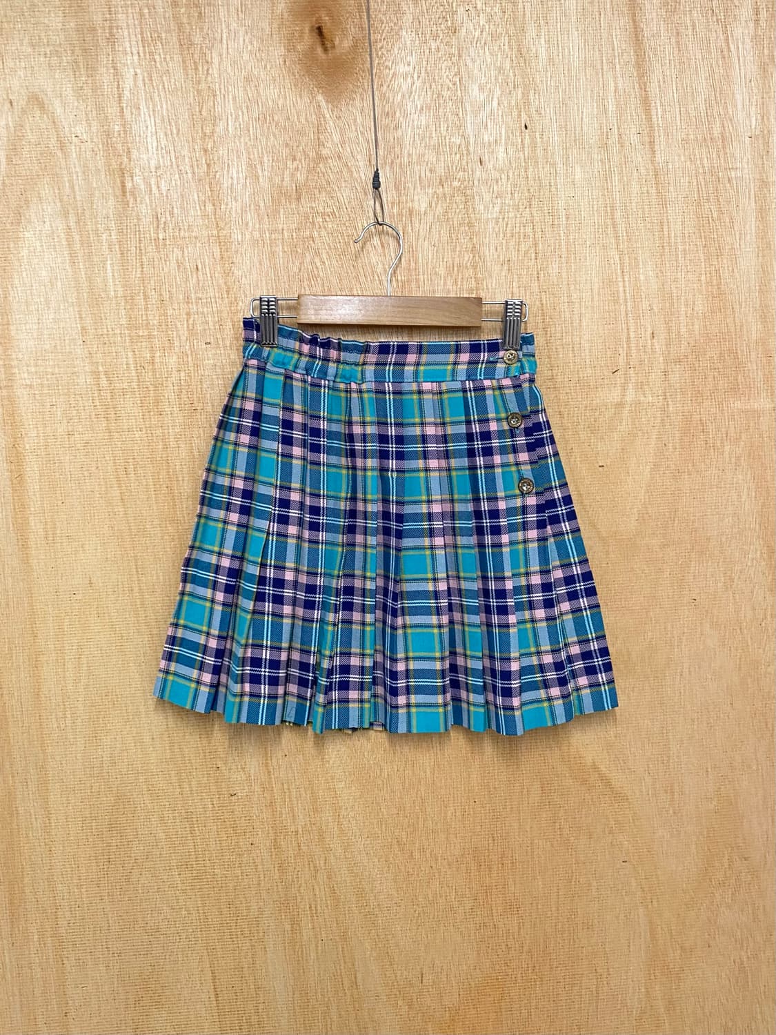 VTG kitch check skirt 일본 빈티지 키치 체크 스커트 상품이미지1