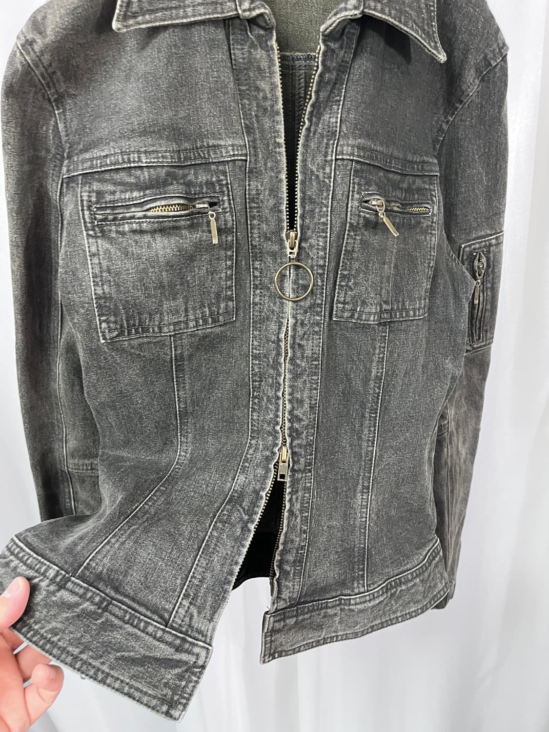 miss alice y2k denim jacket 상품이미지3