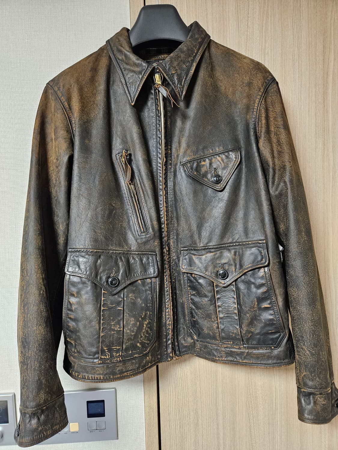 Rrl 더블알엘 구형 뉴스보이 레더 자켓  상품이미지1