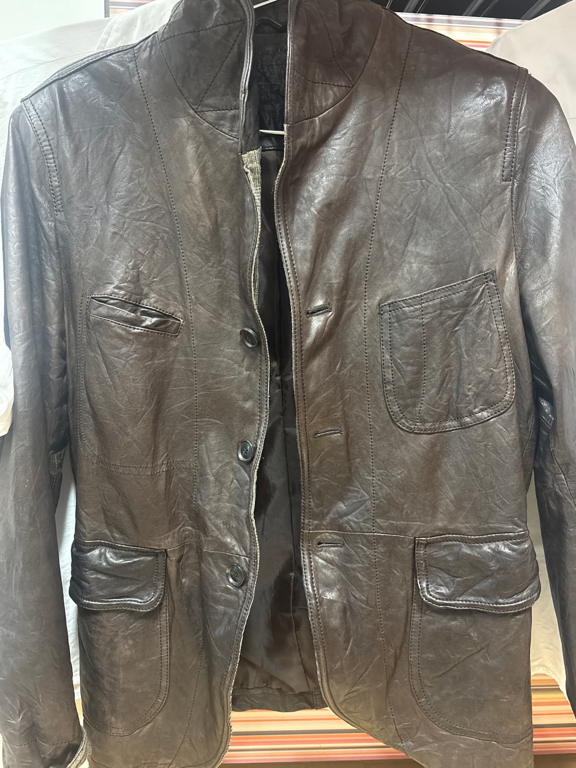 Ryohe 료헤 빠니깔레 양가죽 레더 자켓 상품이미지1