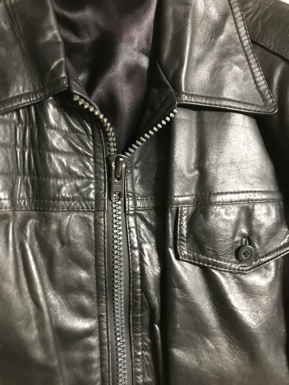 빈티지 레더 자켓 상품이미지3