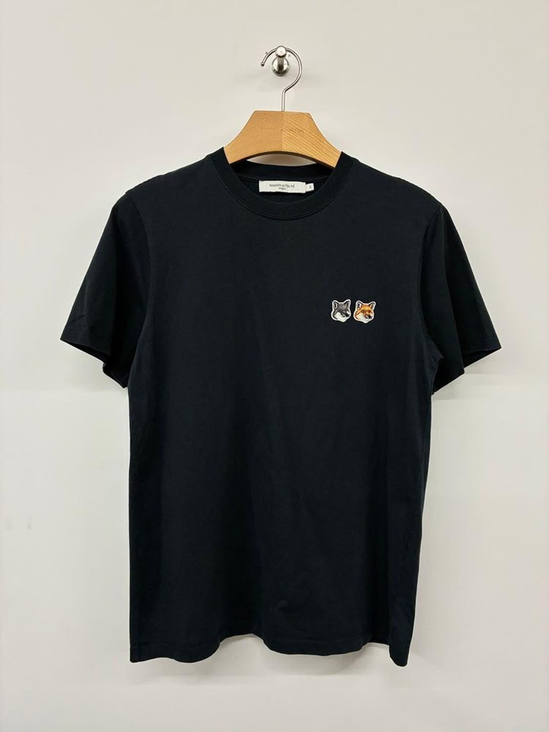 메종키츠네 더블폭스 헤드 패치 반팔 티셔츠 PN9786 상품이미지1