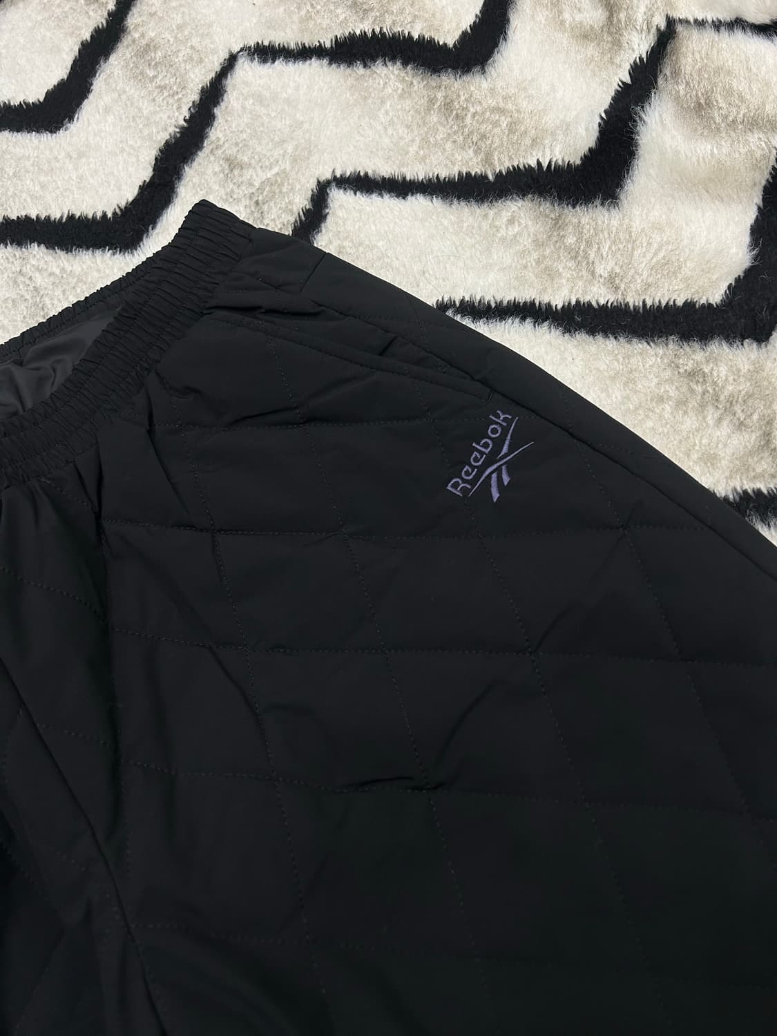 [2Xl]리복 웰톤 퀄팅 조거 팬츠/블랙 상품이미지1