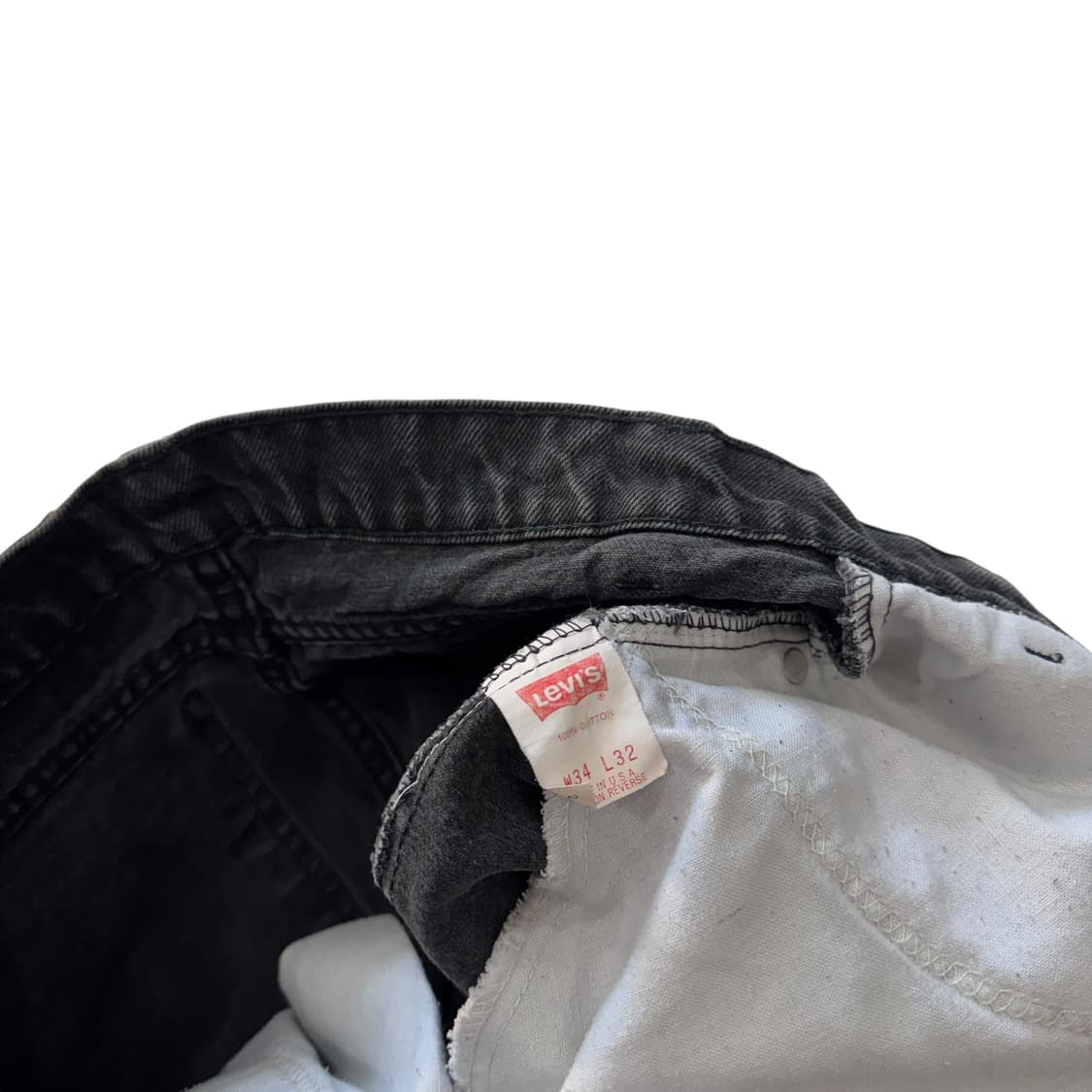 [32.5] 90's 리바이스 550 블랙진 USA [lv1057] 상품이미지4