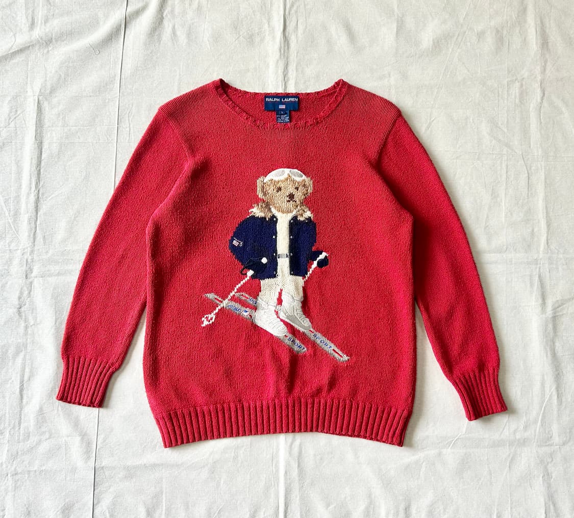 90s Ralph Lauren Polo Sport 폴로베어 스웨터 상품이미지1