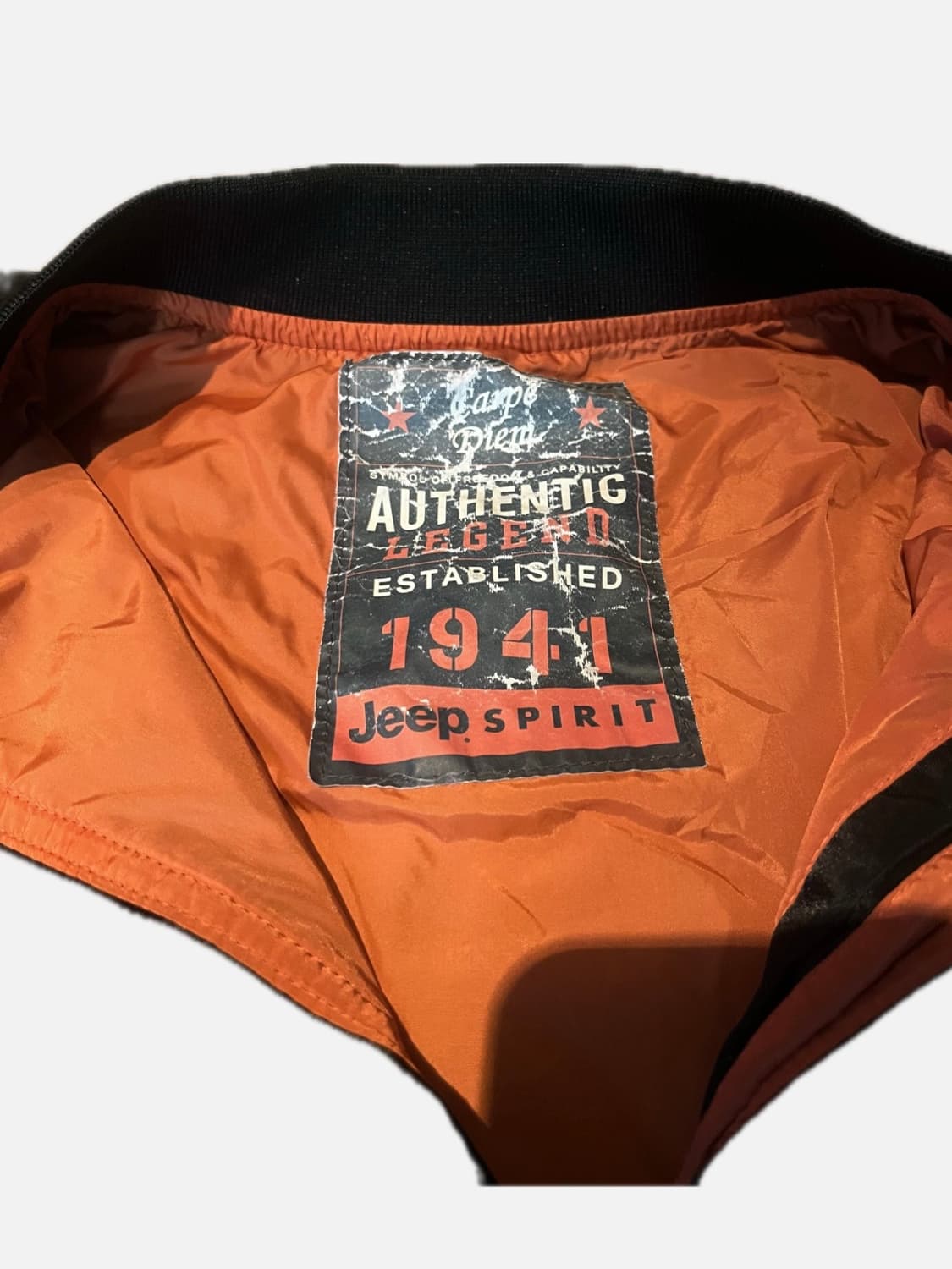 Jeep 와펜패치 빈티지 항공 점퍼 M 상품이미지3