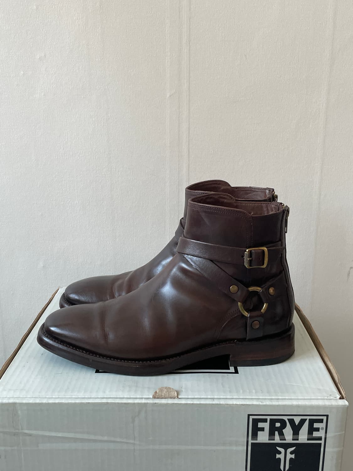 FRYE US 9 / 270 웨스턴 하네스 스트랩 부츠 상품이미지1