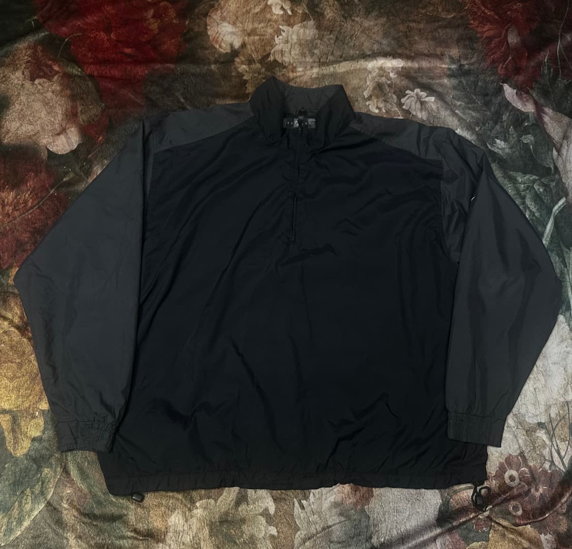 나이키 빈티지 올드스쿨 스우시 핸드로고 블랙반집업 XL 상품이미지1