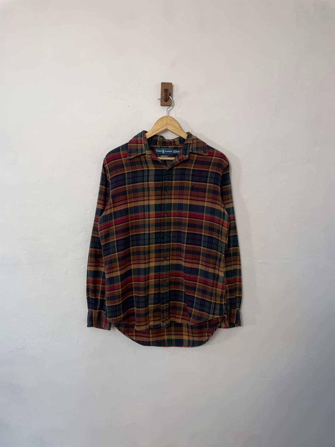 폴로 커스텀핏 체크 셔츠  상품이미지1