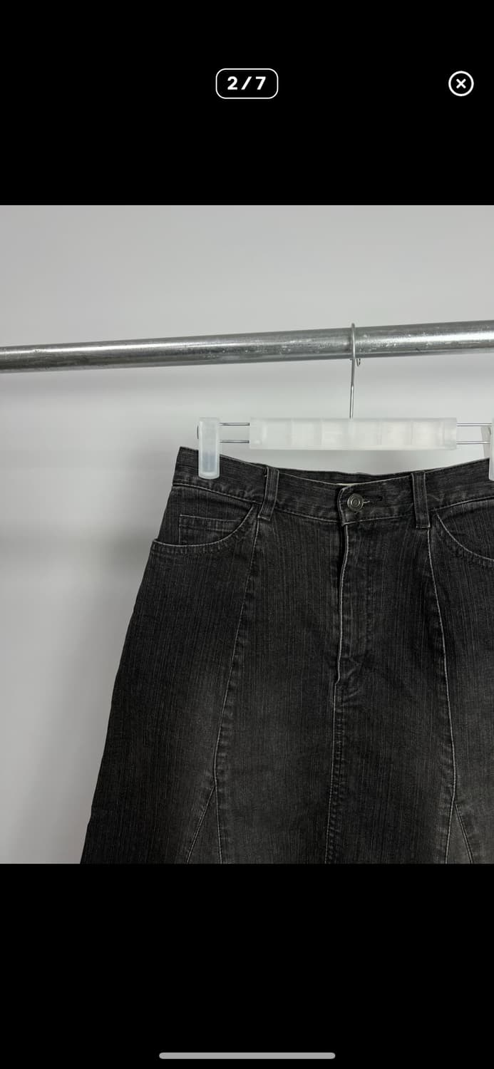 그레이 데님 스커트 상품이미지2