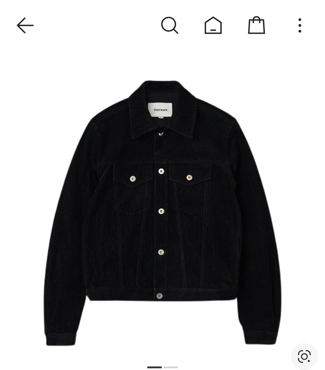 토니웩 벨벳 데님 트러커 자켓 L사이즈 상품이미지1