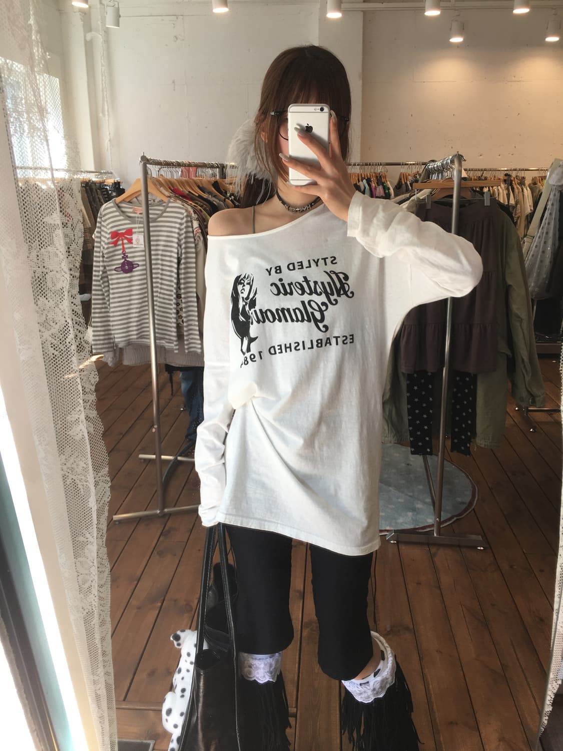 히스테릭글래머 히스걸 화이트 원피스 상품이미지5