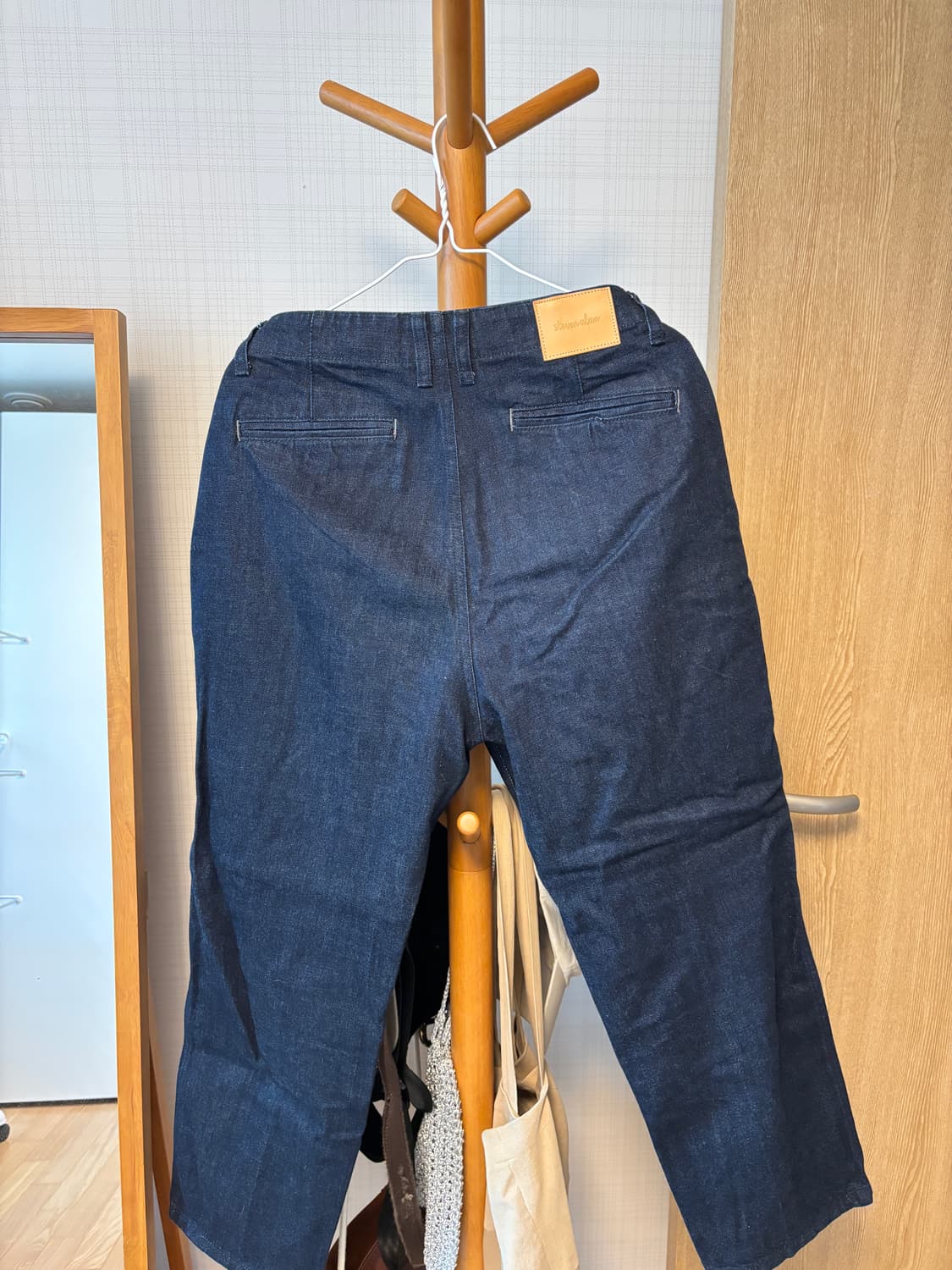 스티븐알란 원턱 크롭데님 상품이미지1