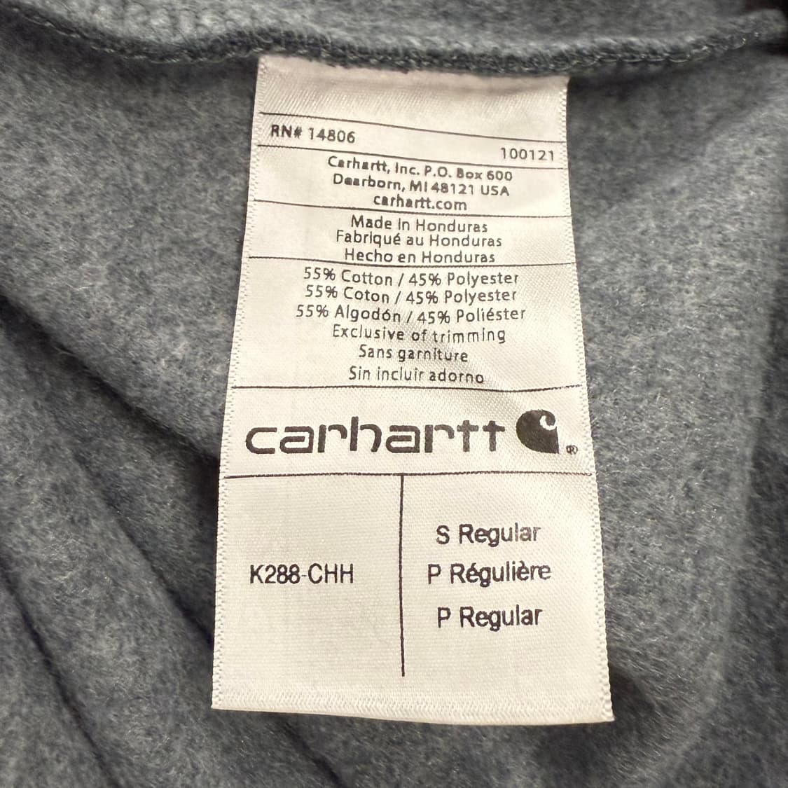 [정품/S] 칼하트 슬리브 로고 후드티 b19 상품이미지6