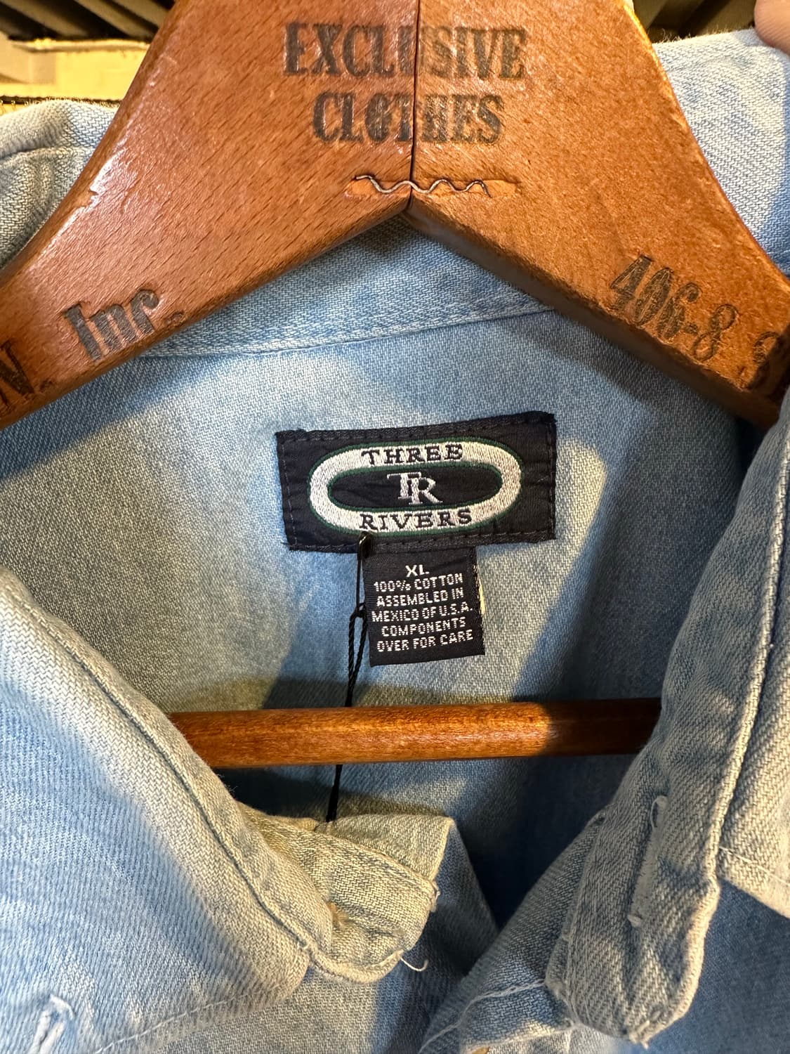 데님 에스닉 자수 셔츠 상품이미지7