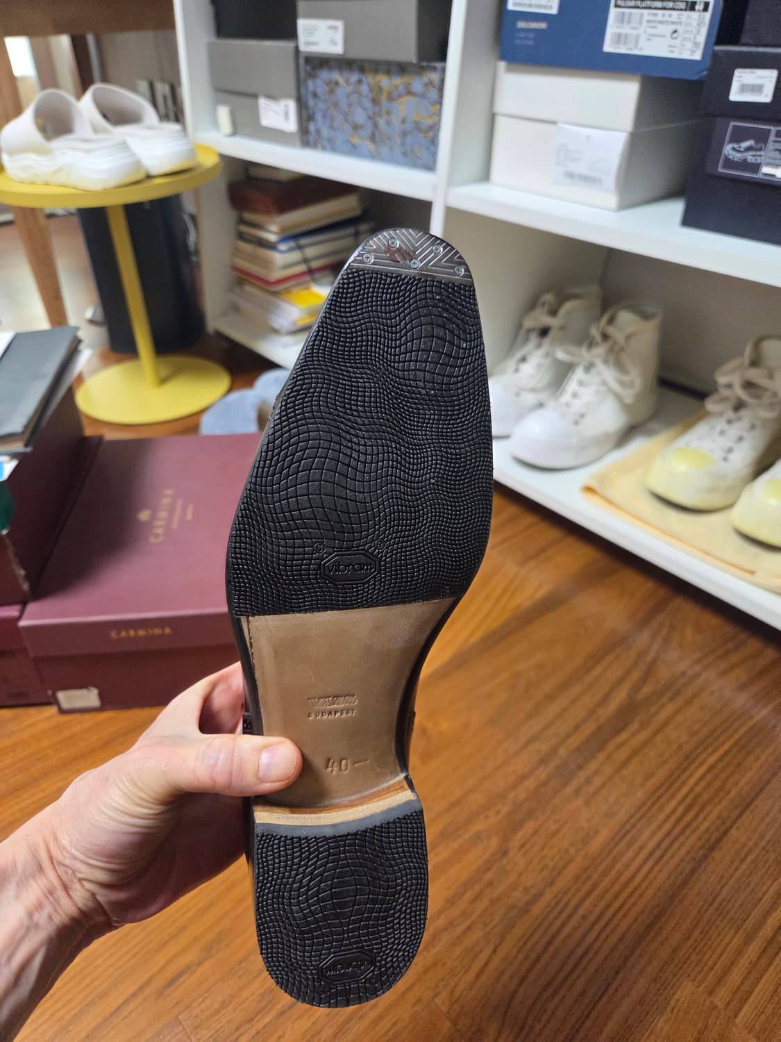 [새싱품] VASS 버건디 남성 구두 상품이미지4