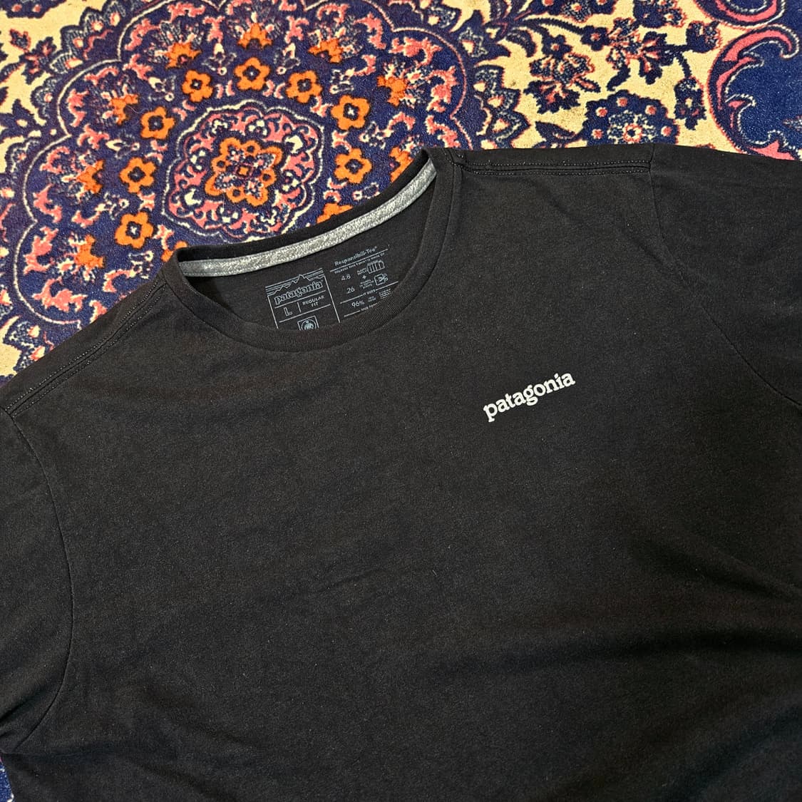 파타고니아 시그니쳐 백로고 빈티지 반팔티셔츠 상품이미지4