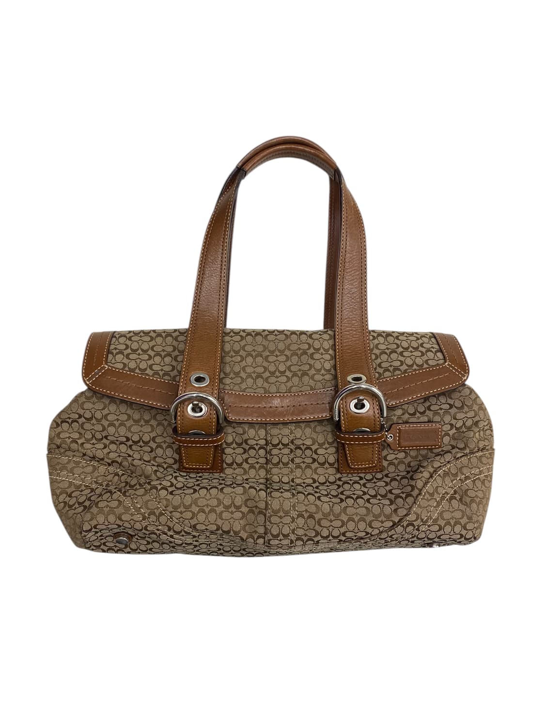 코치 y2k 시그니처 숄더백 (브라운) 상품이미지1