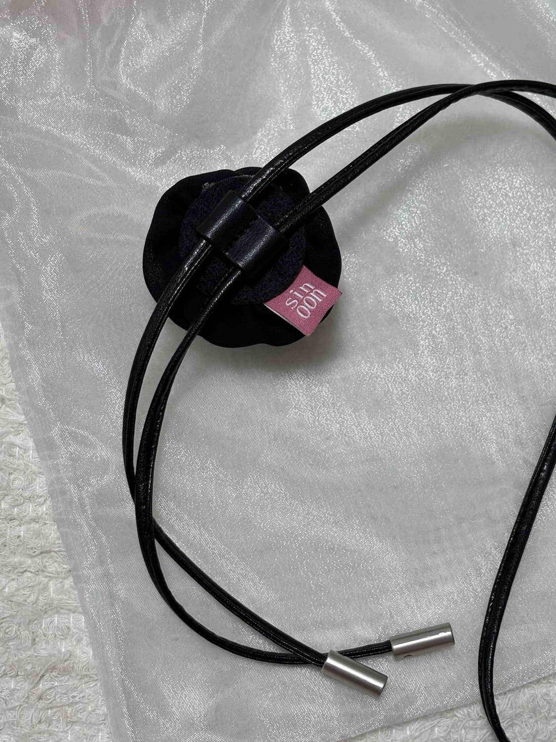 시눈 rose tie (black) 상품이미지4
