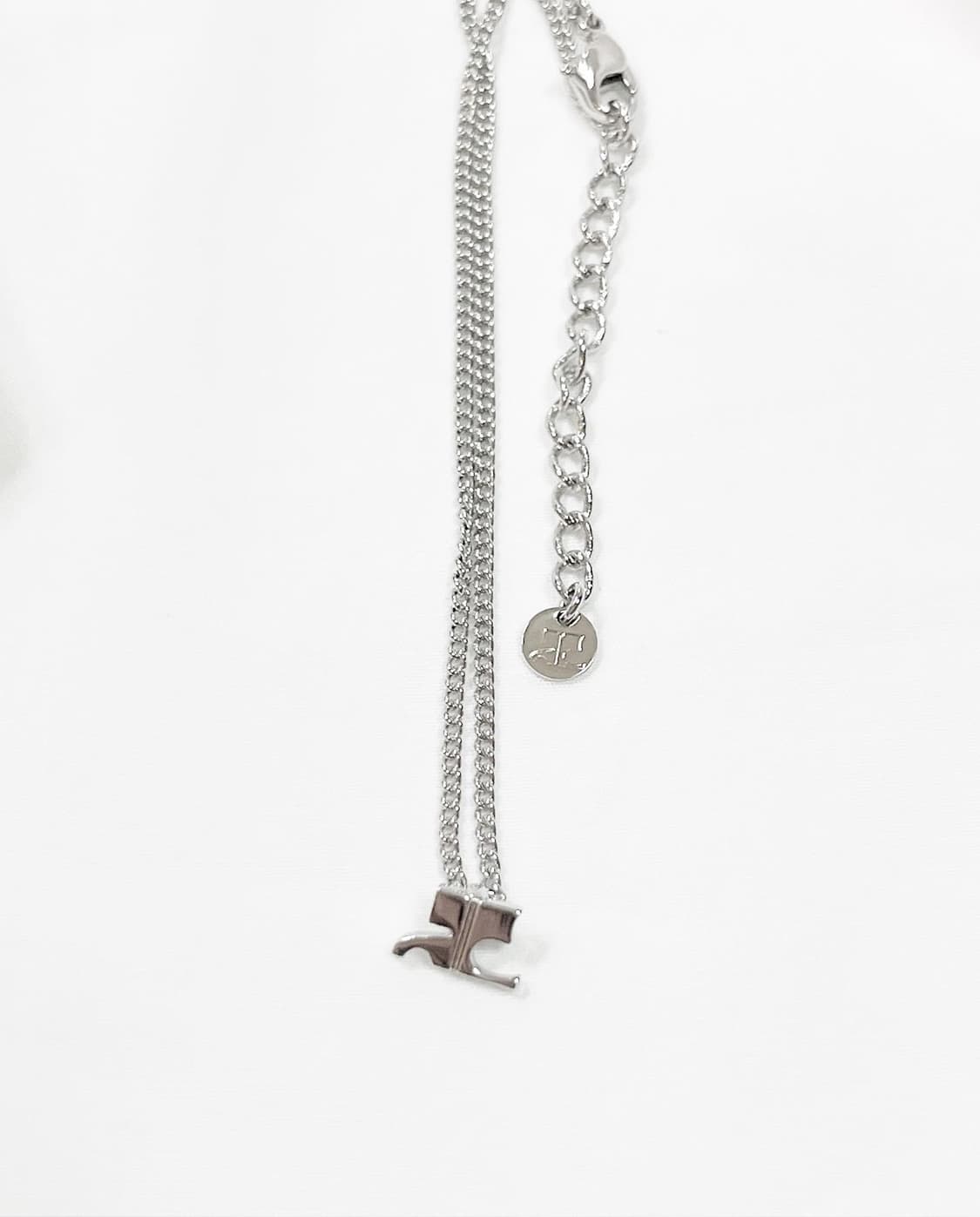 (새상품)꾸레쥬 로고 목걸이 courreges logo 상품이미지4