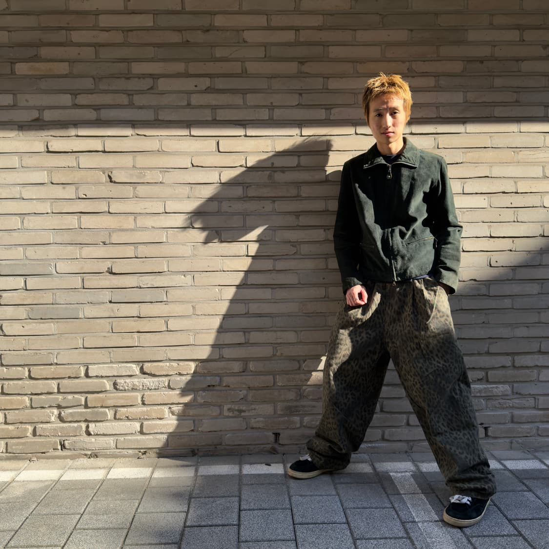 90s Emporio Armani green suede jacket 상품이미지5