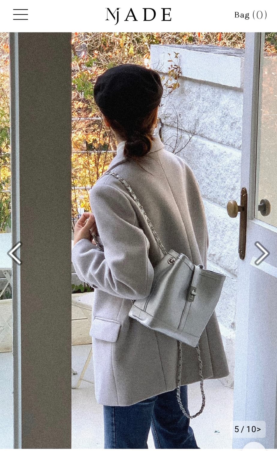 JADE Atelier Classic Carol 백팩 실버 상품이미지1