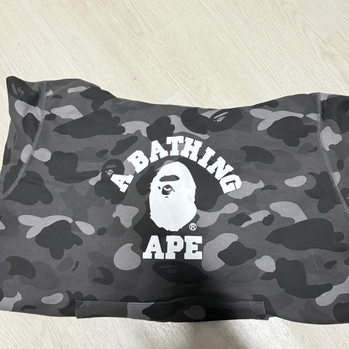 베이프 카모 후드 블랙 상품이미지2