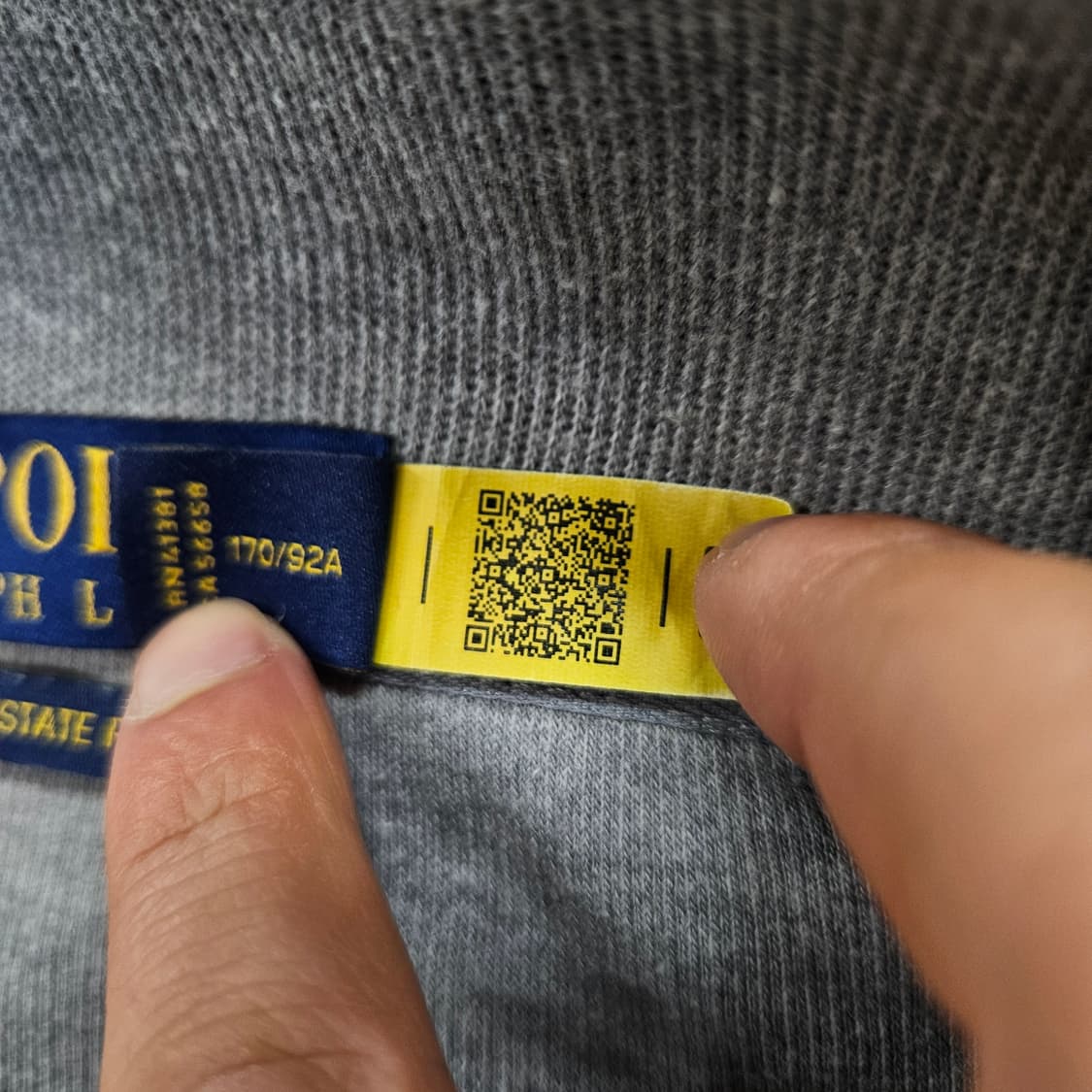 폴로 랄프 로렌 신형 QR 반집업 니트 S 상품이미지3